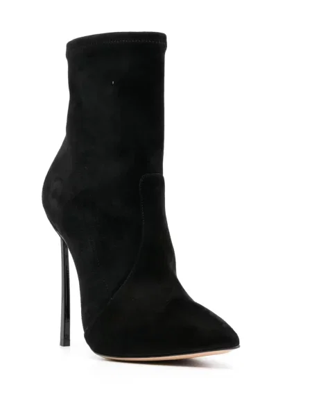 Cizme scurte Casadei din piele negru