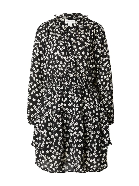 Lindex Obleka Junie črna bela