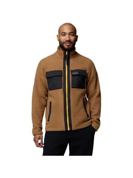 Hanorac din fleece Columbia din fleece maro