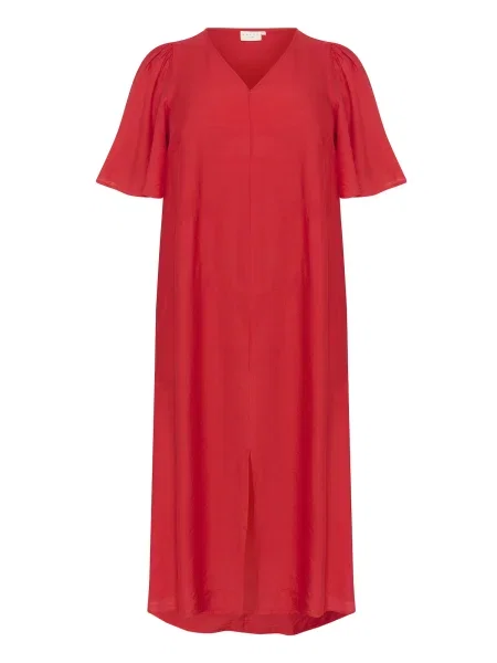 KAFFE CURVE Haljina Tera' crvena