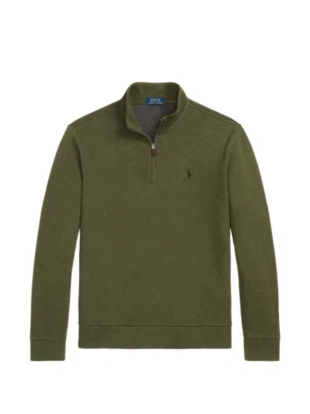Tricou polo Polo Ralph Lauren cu glugă cu blană cu broderie roșu