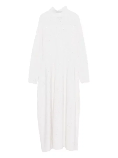 Rochie Antonelli cu paiete de costum alb