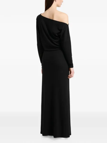 Rochie maxi Marcella cu un umăr gol negru