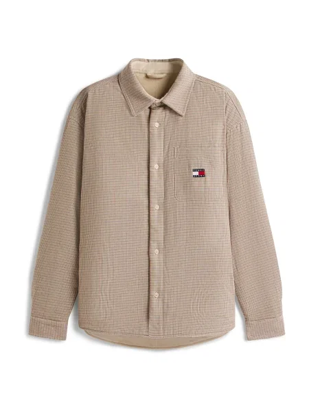 Tommy Jeans Geacă de primăvară-toamnă / albastru / roșu bej