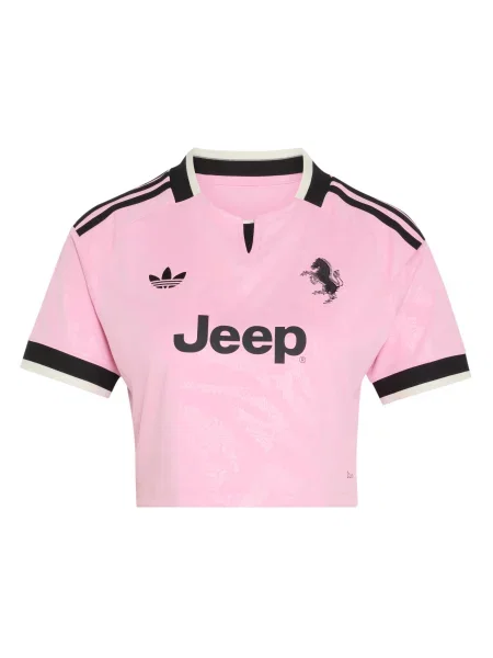 ADIDAS PERFORMANCE Tricou funcțional Juventus Turis roz / negru alb