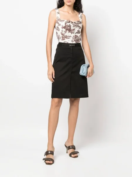 Áčkové sukně Dolce & Gabbana Pre-owned s autogramem černé