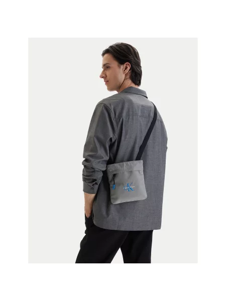 Мъжка чантичка Calvin Klein Bold Flatpack сив