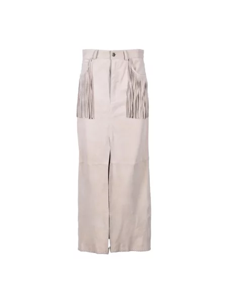 Kurtka skórzana Wild Cashmere beżowa