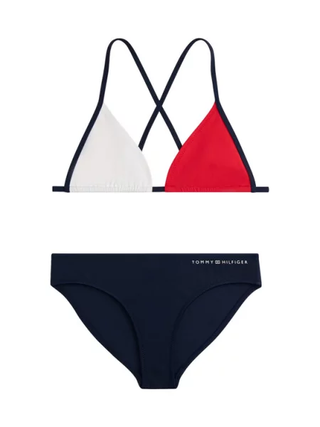 Tommy Hilfiger Maudymosi kostiumėlis Tamsiai mėlyna