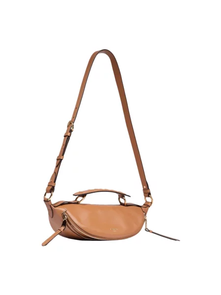 Torebka crossbody Lancel skórzana brązowa