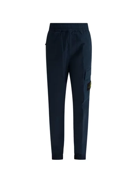 Spodnie cargo dziecięce Stone Island niebieskie