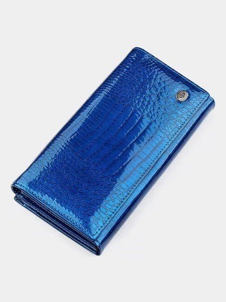 Кожаный кошелек St Leather Accessories синий