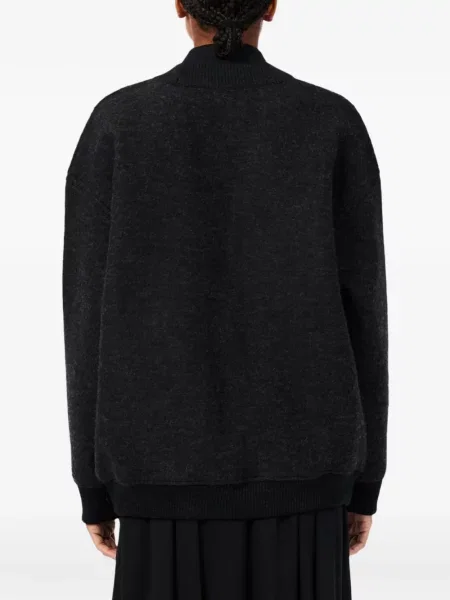 Cardigan Lacoste de lână gri