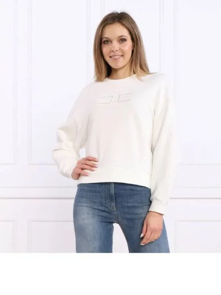 Elisabetta Franchi Hanorac | Cropped Fit alb
