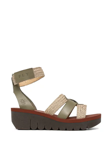 Sandale Fly London cu bretele verde