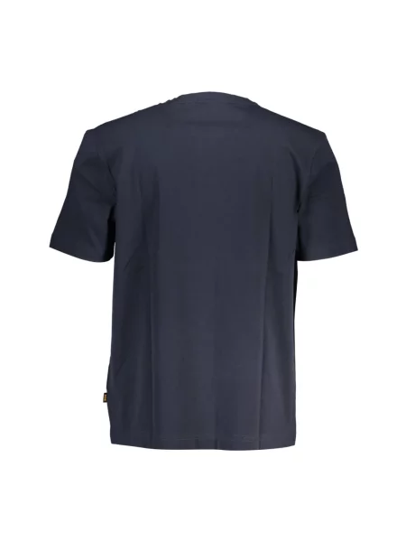 T-shirt z nadrukiem z logo Boss Orange niebieska