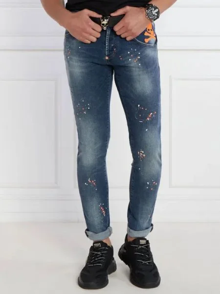 Philipp Plein Blugi | Straight fit albastru