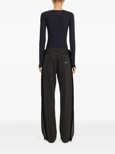 Blugi Mm6 Maison Margiela lungi negru