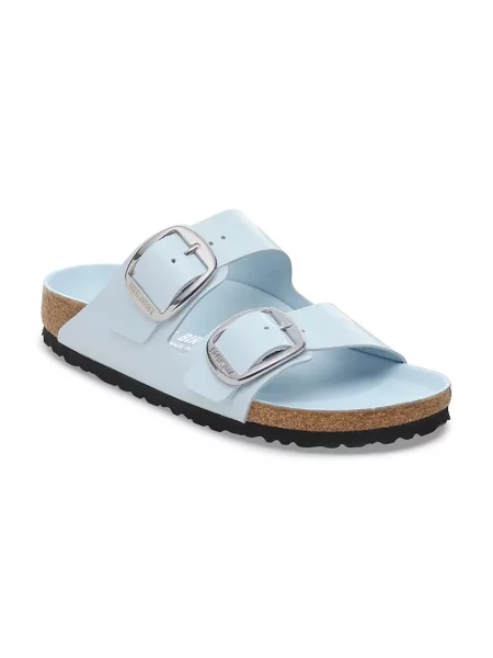 Pantofi Birkenstock din piele cu cataramă albastru