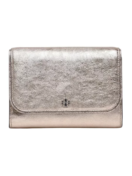 Portfel Tory Burch skórzany żółty