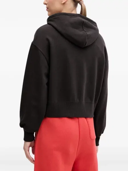 Decupat hanorac cu glugă Puma cu broderie negru