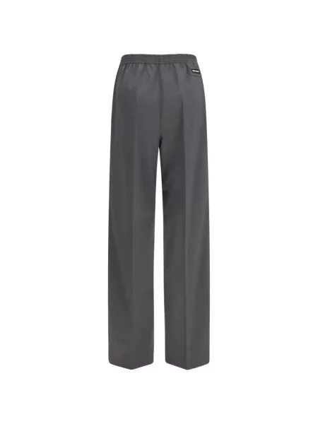 Pantaloni Miu Miu de lână gri