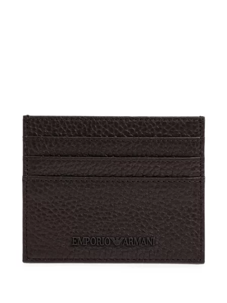 Cu centură curea Emporio Armani din piele maro