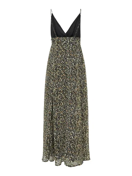 ONLY Rochie ELIZA maro / verde pastel negru