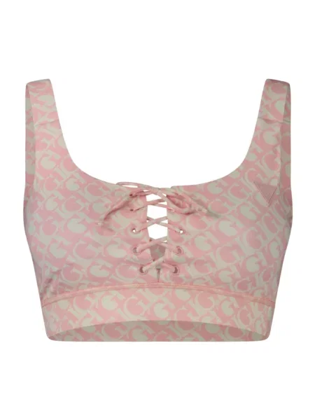 Top Guess na szerokie ramiączka z mikrofibry różowy