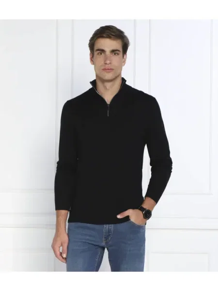 Calvin Klein de lână pulover negru