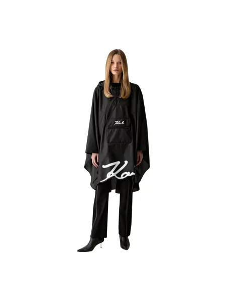 Karl Lagerfeld peleryna K/SIGNATURE czarny