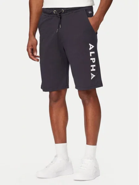 ALPHA INDUSTRIES Hlače mornarska / bela modra