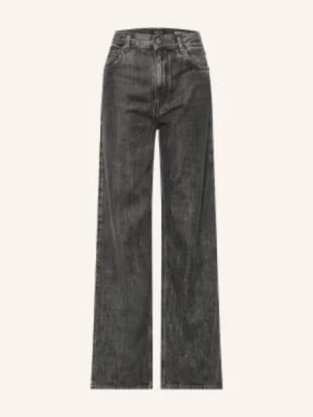 Replay Jeansy Wide Leg Cary grau szare