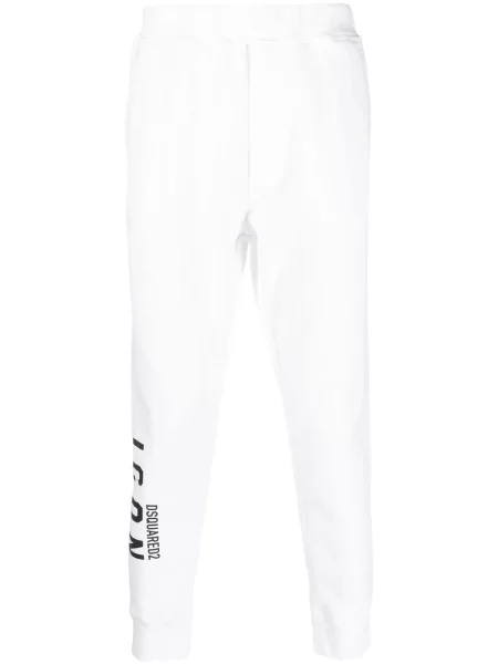 Pantaloni Dsquared2 cu imagine alb