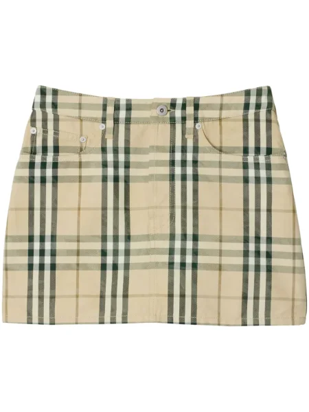 Fusta mini Burberry în carouri