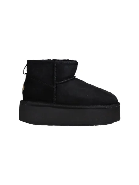 Dámske snehule EMU Australia Stinger Micro Flatform black čierna