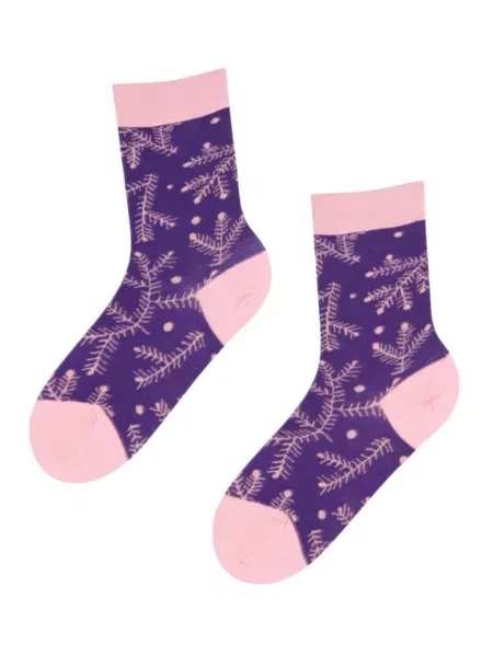 Sokisahtel Ponožky MOOD merino wool socks' fialová