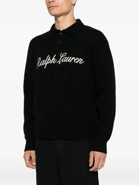 Платно с яка чанта Polo Ralph Lauren с принт черно