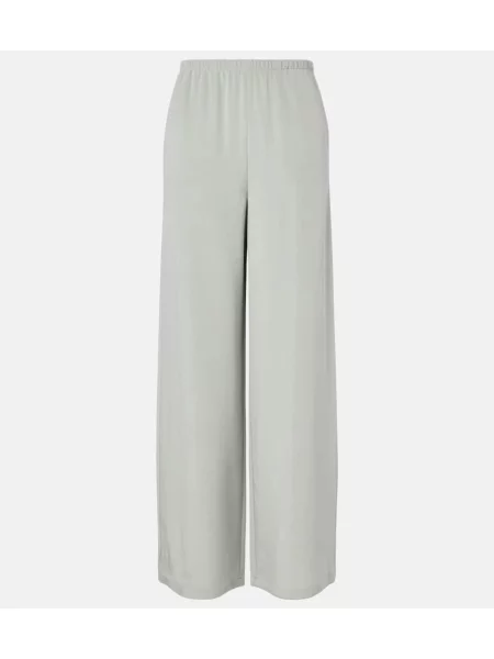 Pantaloni Max Mara din satin verde