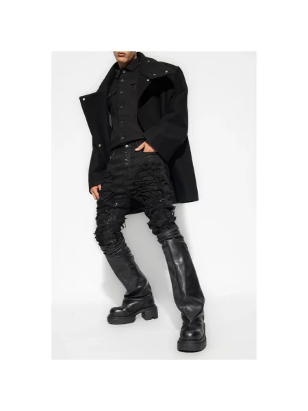 Krótki płaszcz Rick Owens czarny
