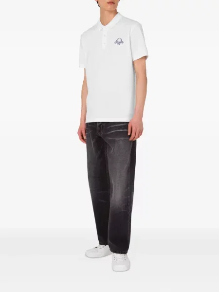 Polo Moschino alb
