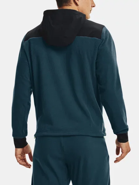 Fleecová mikina s kapucňou Under Armour modrá