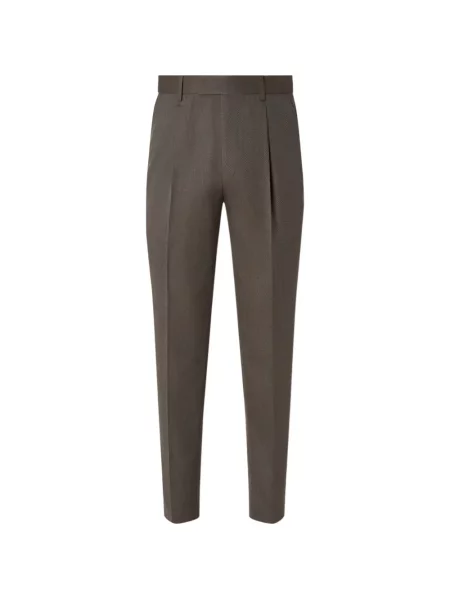 Pantaloni Zegna plisate gri