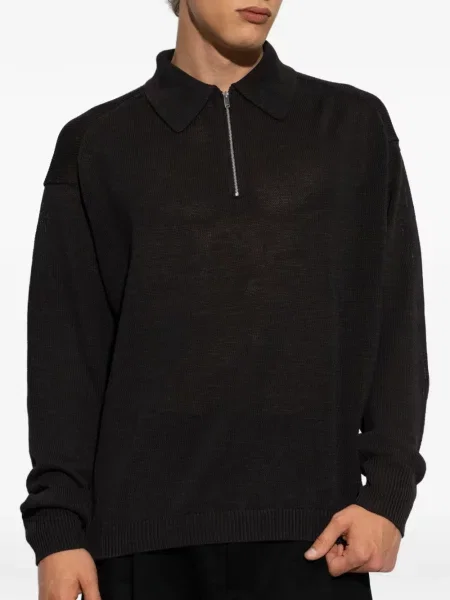 Gulerat tricou polo Studio Nicholson negru