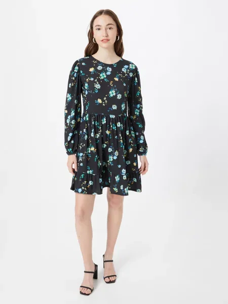 Oasis Rochie albastru / galben deschis / verde jad / mov închis negru