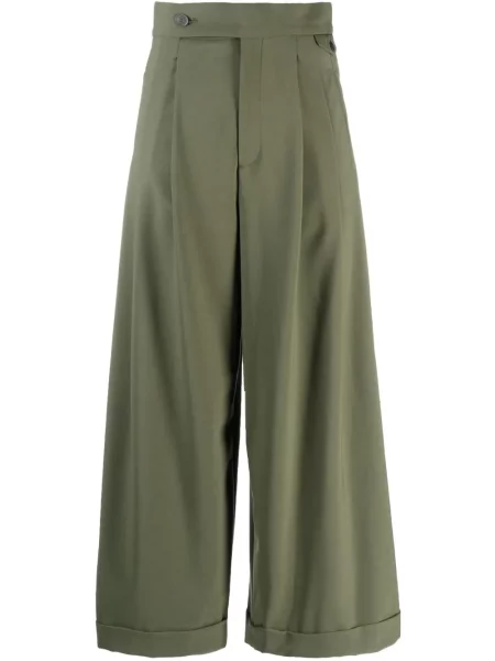 Pantaloni Closed plisate verde
