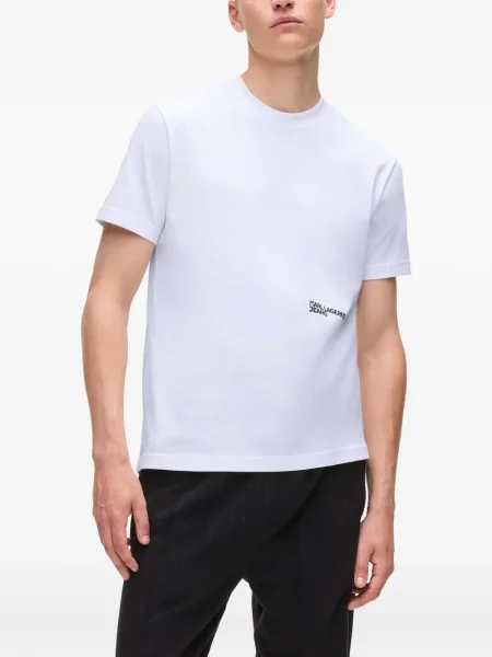 Μπλούζα Karl Lagerfeld Jeans με σχέδιο λευκό