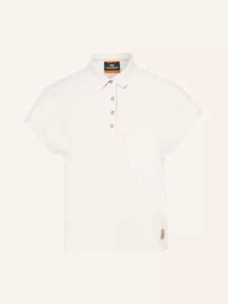Parajumpers Koszulka Polo Z Pikowanym Wzorem Alya weiss białe