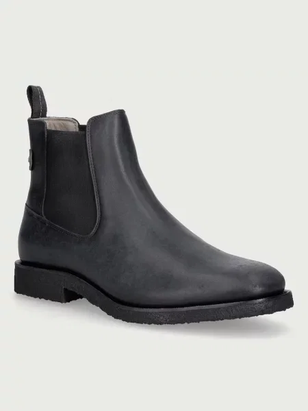 AllSaints ghete scurte pentru bărbați din piele Clive Lthr Chelsea negru
