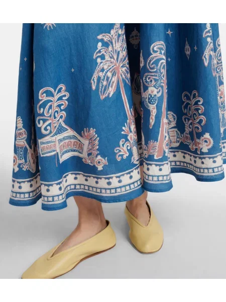 Rochie maxi Alemais de in cu imagine de costum albastru